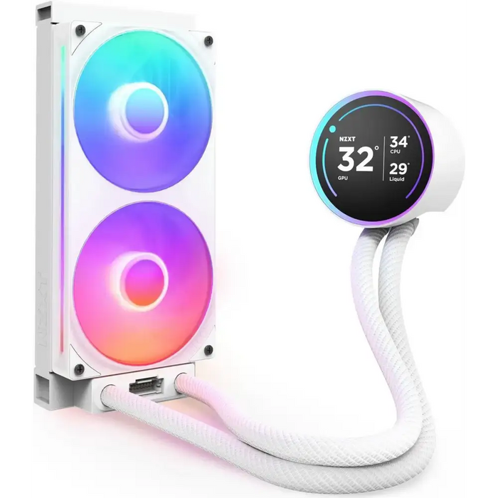 CPU Cooler NZXT Kraken Elite 280 V2 RGB White LCD Display - Охладители за процесори<<<Компютърни