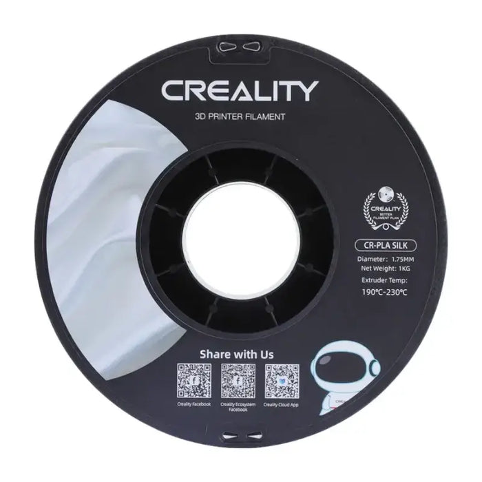 CR-Silk PLA Filament Creality (White) - Filaments<<<3D Printing<<<Creative Technologies<<<InnproXML