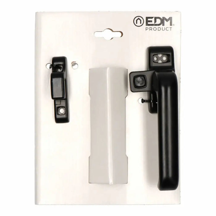 Crank EDM 85457 6801 Black Aluminium Right Pressure closure - Сигурност Удома<<<Дом Градина<<<BigBuy&&&Системи за