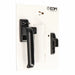 Crank EDM 85458 6801 Black Aluminium Left Pressure closure - Сигурност Удома<<<Дом Градина<<<BigBuy&&&Системи за