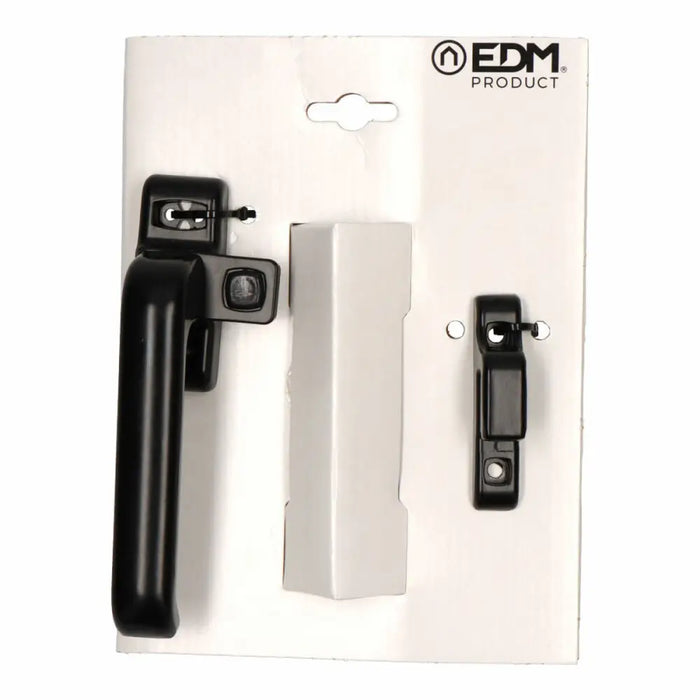 Crank EDM 85458 6801 Black Aluminium Left Pressure closure - Сигурност Удома<<<Дом Градина<<<BigBuy&&&Системи за