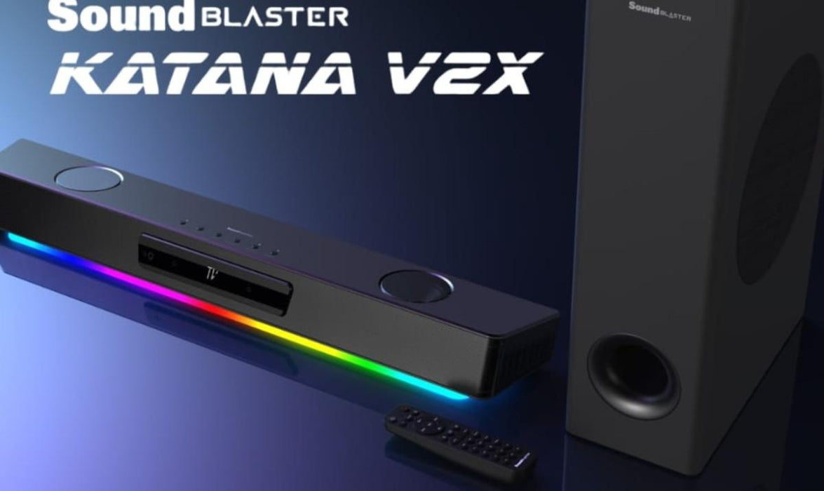 Sound system Creative Katana V2X, 2.1, Super X-Fi, HDMI, USB-C, TOSLINK, 90W