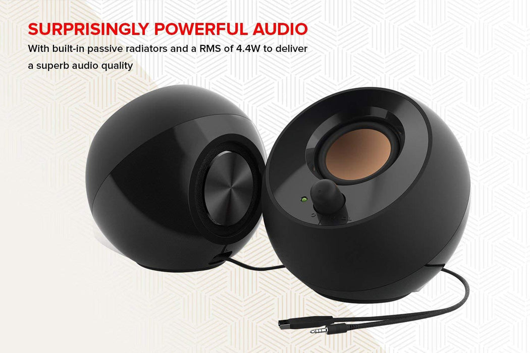 Sound system Creative PEBBLE, 2.0, 2 x 2.2W