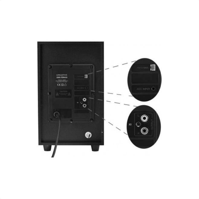 Sound system 2.1 Creative SBS E2500, Bluetooth, FM, 30W, Black