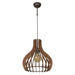 CROCUS PENDANT E27 60W ROSEWOOD LIGHTSTYLE - Пендели<<<Вътрешно