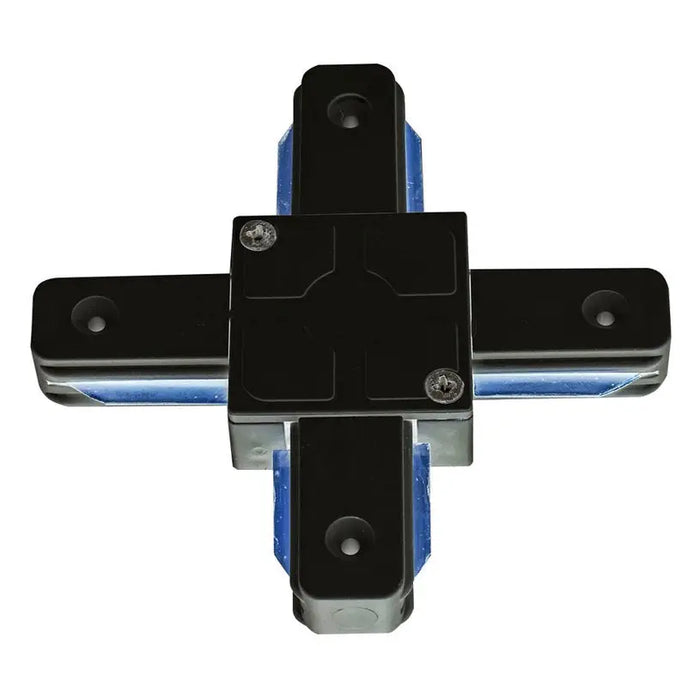 CROSS RAIL CONNECTOR BLACK VITO - Осветление за релсов монтаж<<<Вътрешно