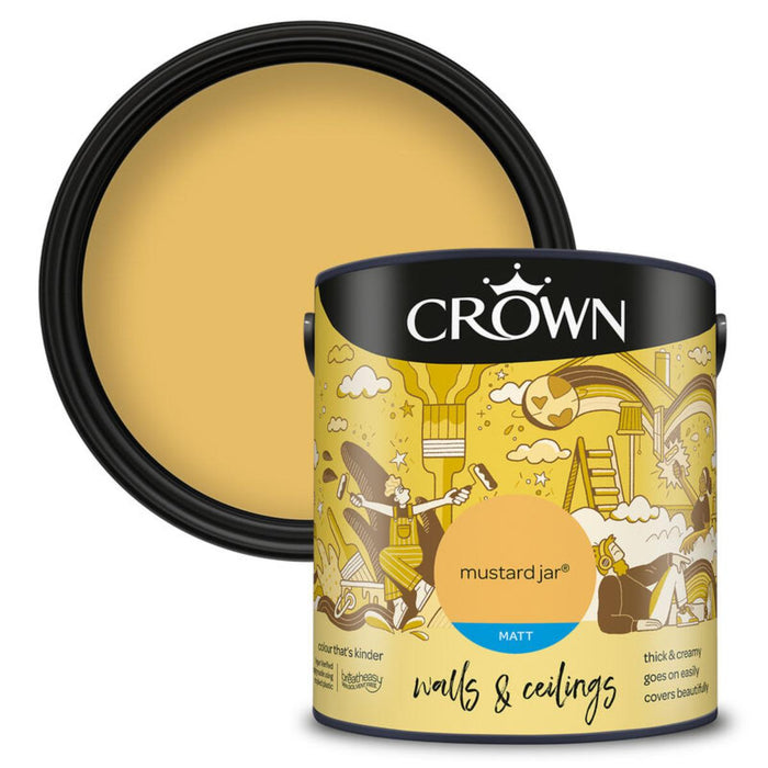INTERIOR PAINT CROWN MUSTARD JAR 2.5L