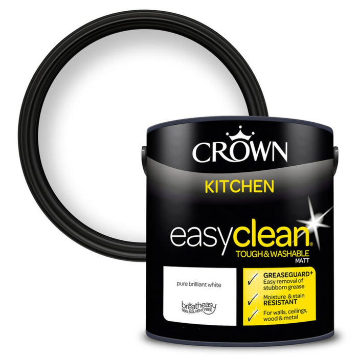 KITCHEN PAINT CROWN BRILLIANT WHITE 2.5L