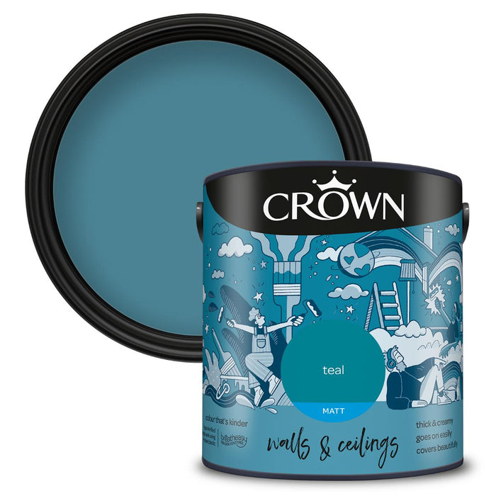 INTERIOR PAINT CROWN TEAL 2.5L