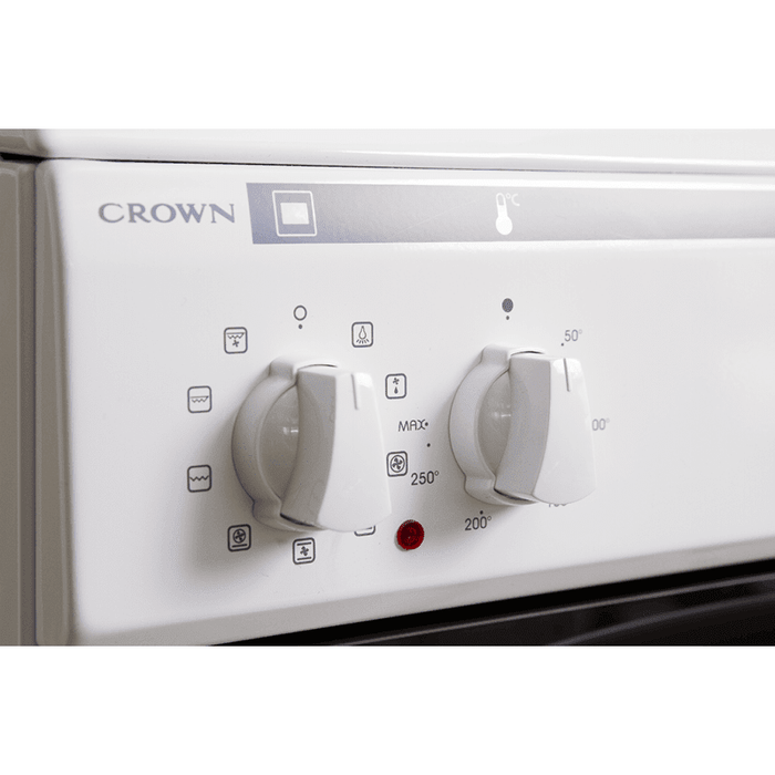 Cooker (electric) Crown 50C3MA, Ceramic, White