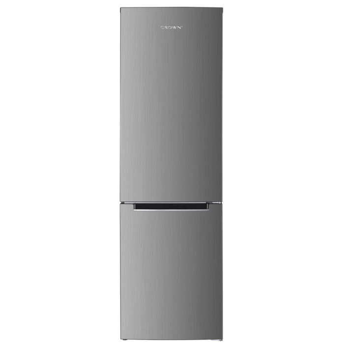 Refrigerator with freezer Crown CBN265EIX, 253 l, E, No Frost, Stainless steel