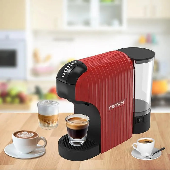 Crown CCM-1532R 7 in 1 capsule coffee machine