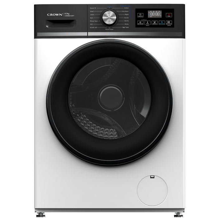 Crown CWM8012WY Washing Machine, 1200 rpm, 8.00 kg, A, White