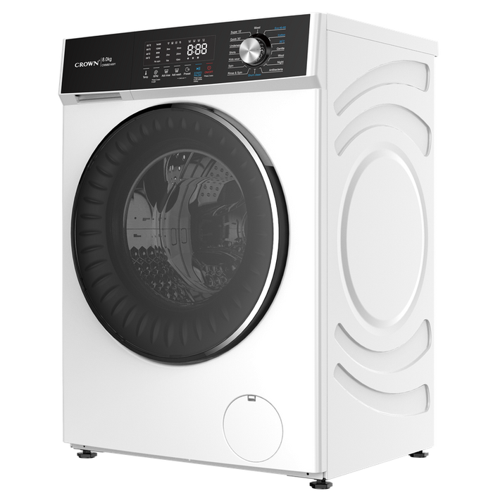 Crown CWM8014WY Washing Machine, 1400 rpm, 8.00 kg, A, White