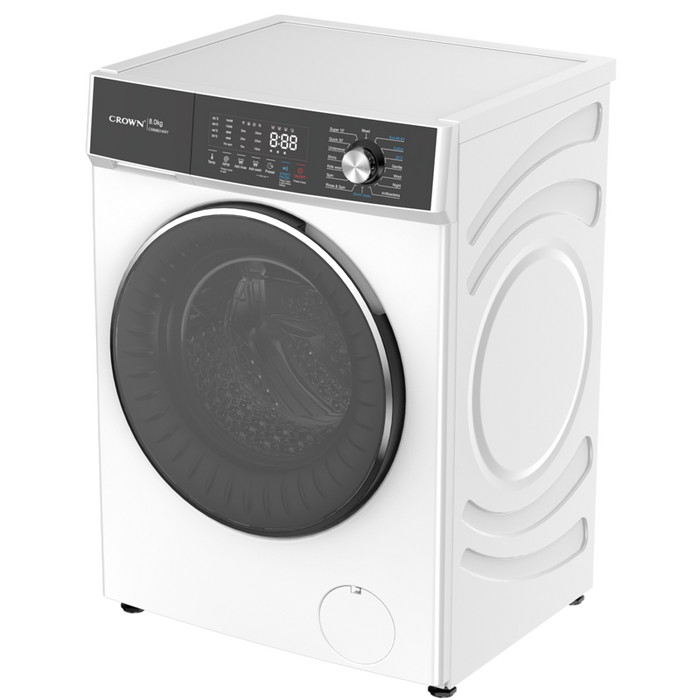 Crown CWM8014WY Washing Machine, 1400 rpm, 8.00 kg, A, White