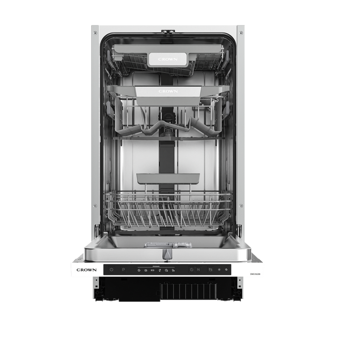 Built-in dishwasher Crown DWC4563BI, 10 place settings, 45 W, mm, C