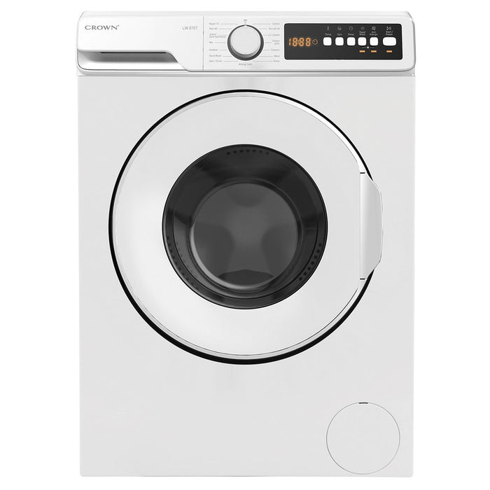 Crown LW 870T Washing Machine, 800 rpm, 7.00 kg, D, White