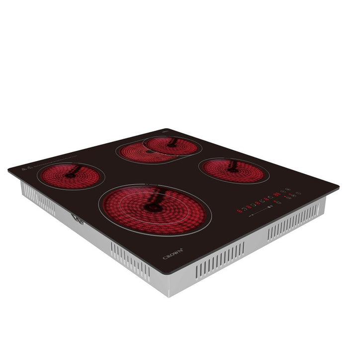 Built-in ceramic hob Crown PVT624DO.C, Electric