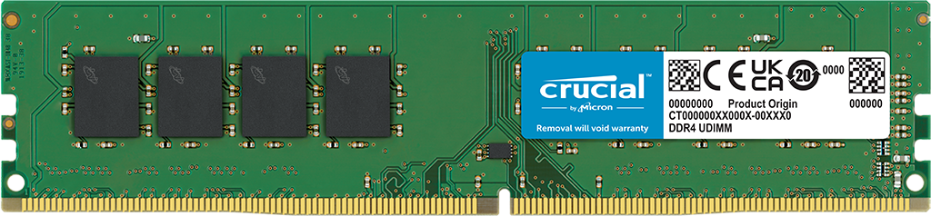Memory Crucial 8GB DDR4 3200MHz CL22 UDIMM CT8G4DFRA32A