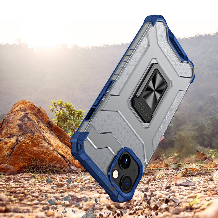 Crystal Ring Case Kickstand Tough Rugged Cover for iPhone 12 blue - Cell phone cases and covers<<<HurtelXML