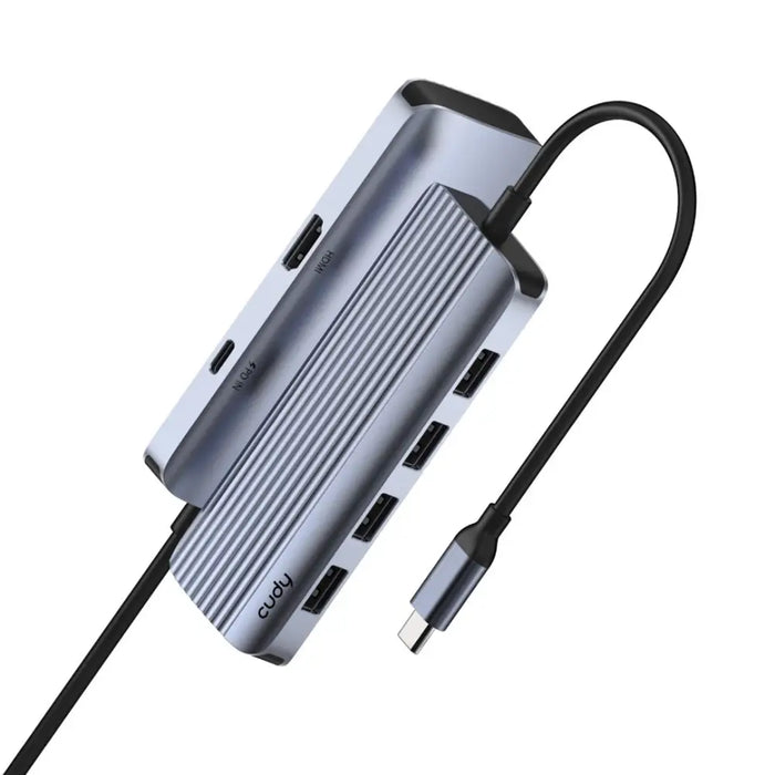 Cudy UH500 interface hub USB 3.2 Gen 1 (3.1 Gen 1) Type-C 5000 Mbit/s Grey Silver - USB HubsPER-HUB<<<Input / Output