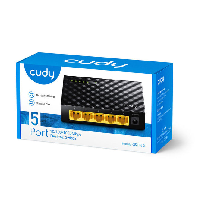 Switch Cudy GS105D, 5 ports, 10/100/1000, Auto-MDI/MDIX