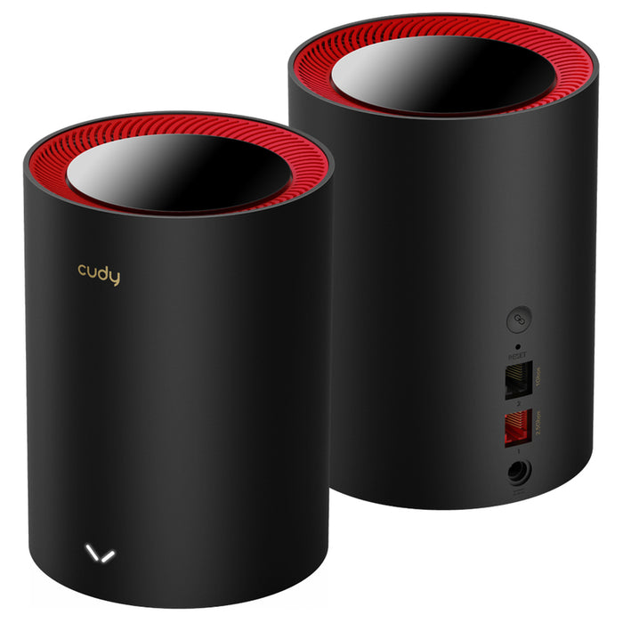 Cudy M3000 (2-Pack) AX3000 Wi-Fi 6 Mesh Dual-Band 2402Mbps at 5GHz + 574Mbps at 2.4GHz