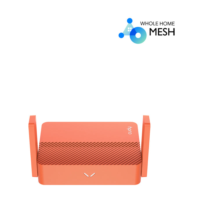 Wireless router CUDY Travel TR1200, AC1200, 2 x 10/100 Mbps, USB3.0, red
