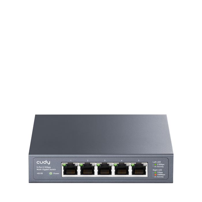 Switch Cudy HS105, 5x2.5G port Gigabit Ethernet (RJ45), Metal housing