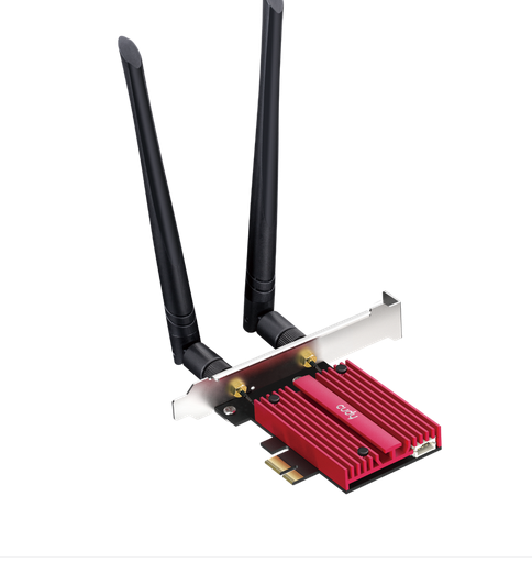 Network card Cudy WE9300, PCIe, 3-band, 5.7 Gbps, 2.8 Gbps, 688 Mbps, WiFi 7, Bluetooth 5.4