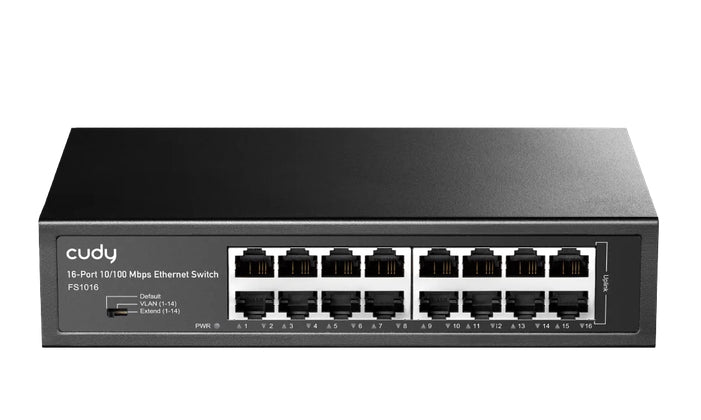 Switch Cudy FS1016, 16 ports, 10/100Mbps, Metal Switch