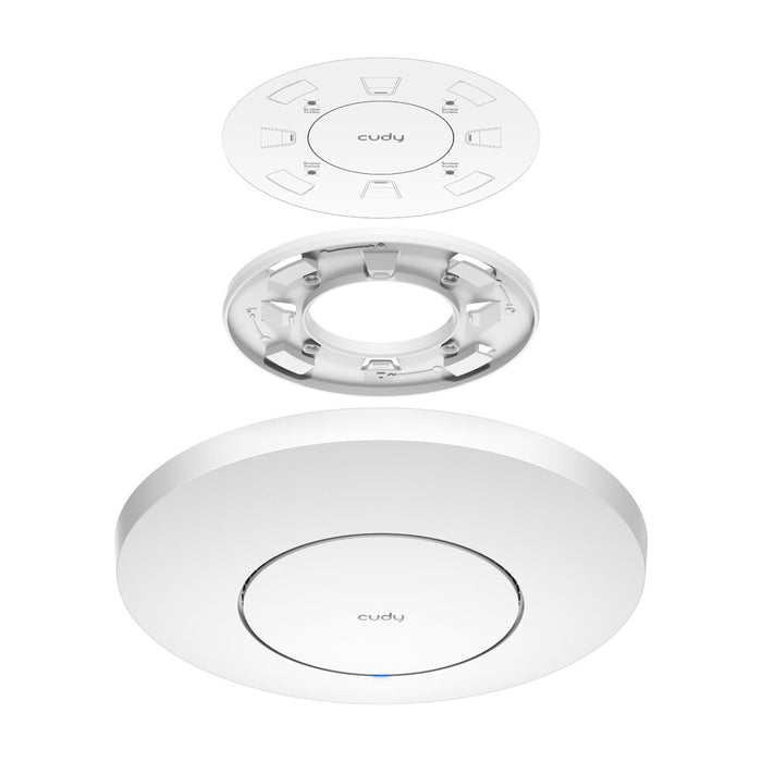 Wireless Access Point Cudy AP3000, AX3000, 2.4/5 GHz, 571 - 2402 Mbps, 1× 2.5 Gbps, PoE Adapter