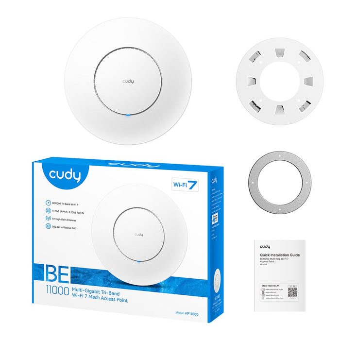 Cudy AP11000 wireless access point 5760 Mbit/s White Power over Ethernet (PoE)