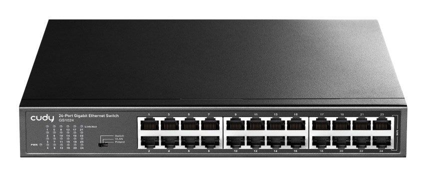 Switch Cudy GS1024, 24 ports, 10/100/1000, Auto-MDI/MDIX, for 19" rack