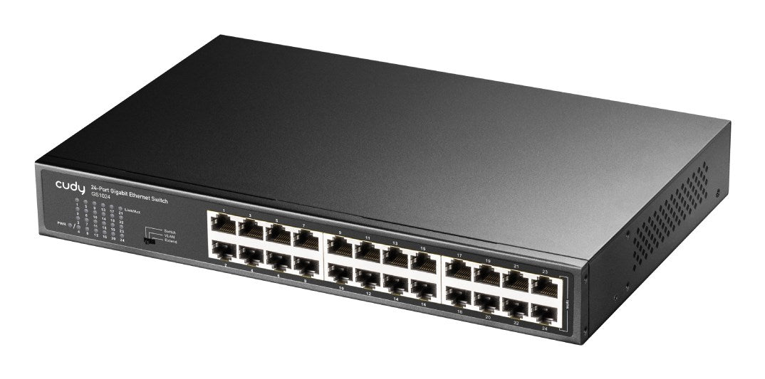 Switch Cudy GS1024, 24 ports, 10/100/1000, Auto-MDI/MDIX, for 19" rack