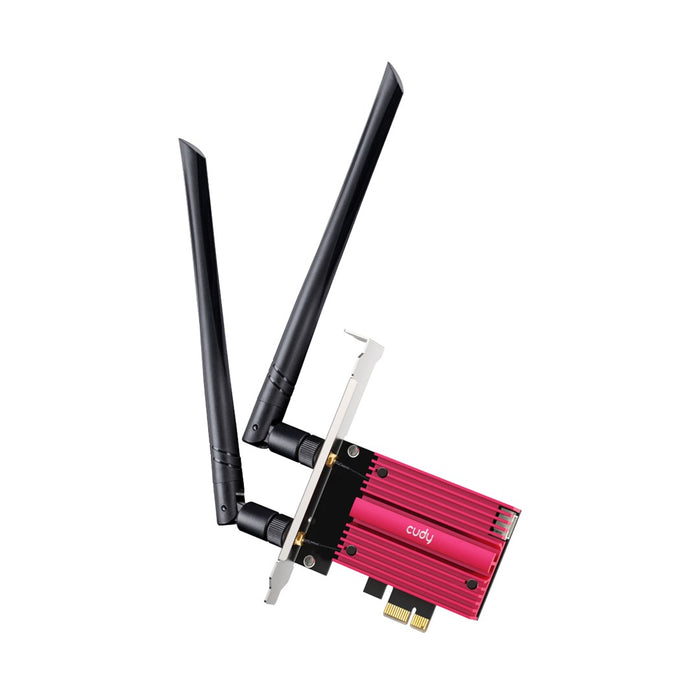 Network card Cudy WE9300, PCIe, 3-band, 5.7 Gbps, 2.8 Gbps, 688 Mbps, WiFi 7, Bluetooth 5.4