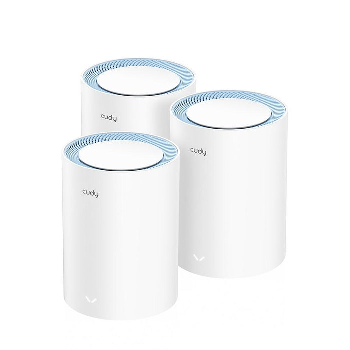 Wireless MESH system Cudy M1200 3, AC1200 Dual Band, 2.4/5 GHz, 300 - 867 Mbps, 3 pieces