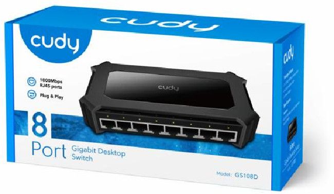 Switch Cudy GS108D, 8 ports, 10/100/1000, Auto-MDI/MDIX