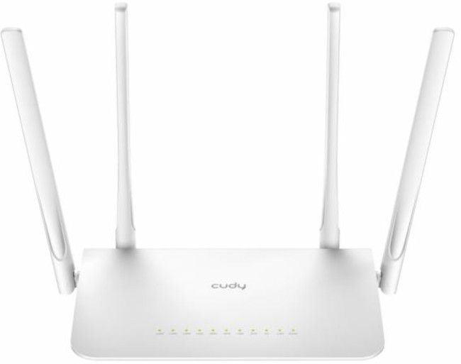 Wireless router CUDY WR1300, Dual-band AC1200, 300+867 Mbps, 5x10/100/1000, White