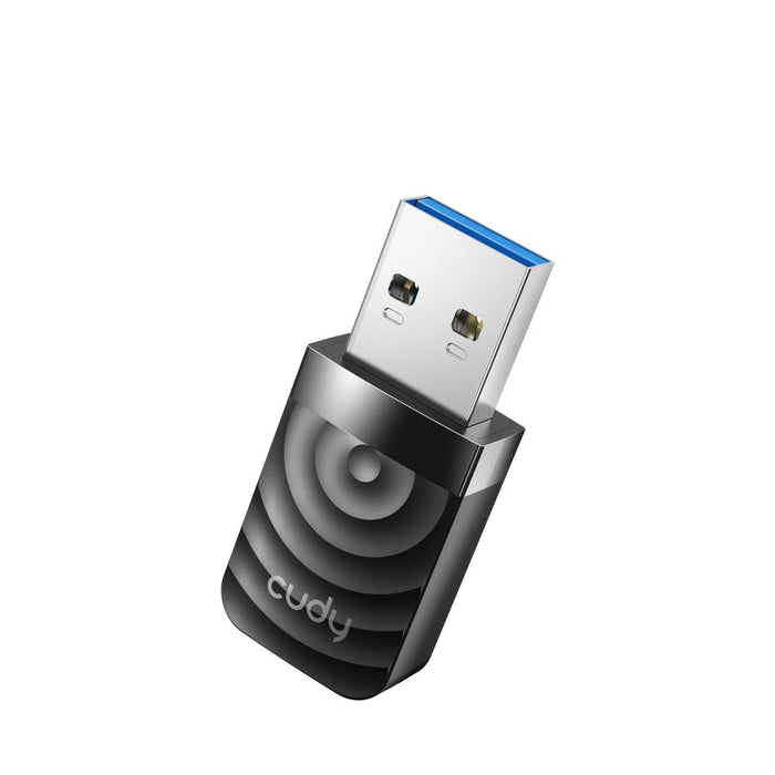 Wireless nano adapter Cudy WU1300S, USB 3.0, 2.4/5 Ghz, Built-in antenna 2dBi