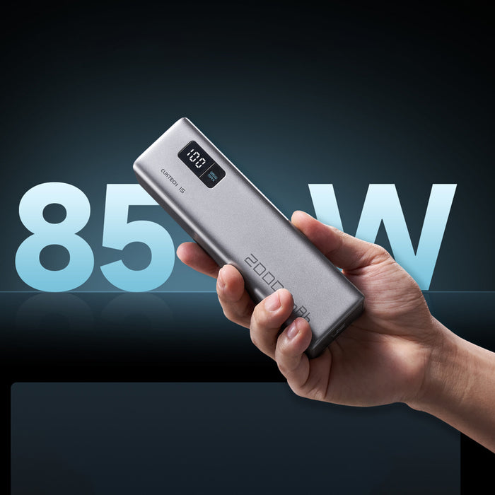 Powerbank Cuktech CUKP200XGLGR 85W 20000mAh 2 x USB-C 1 x USB-A - gray