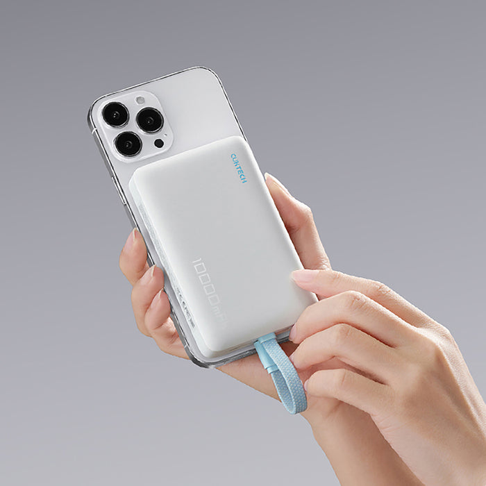 Cuktech CP132ML 10000 mAh Magnetic Power Bank - White