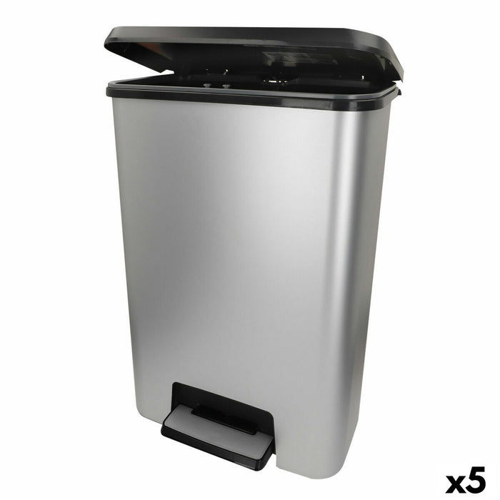 Waste bin Curver Grey Plastic 50 L (5 Units)