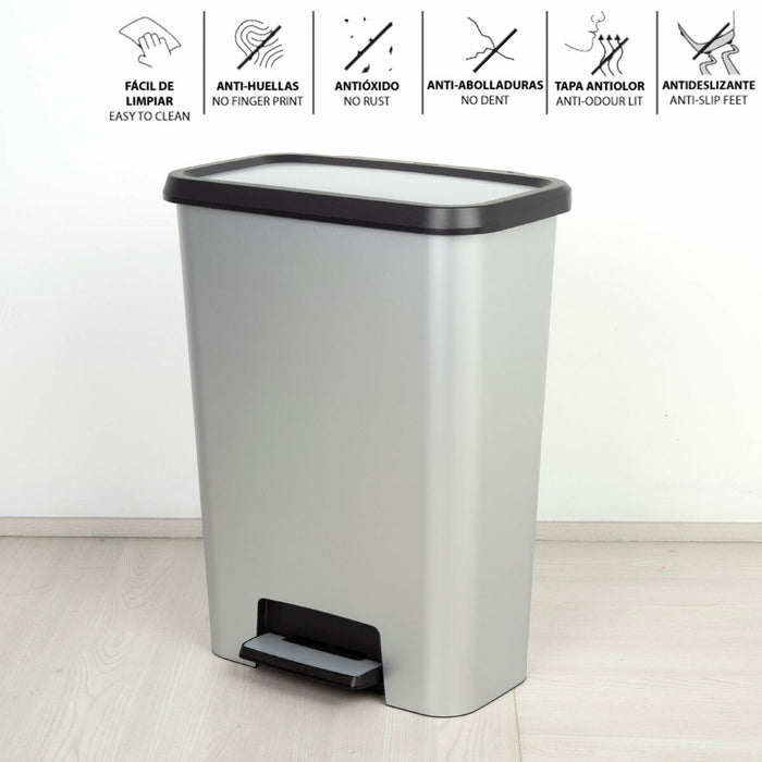 Waste bin Curver Grey Plastic 50 L (5 Units)