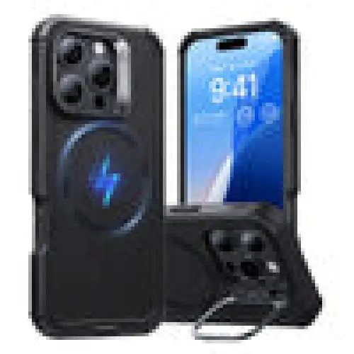 Cyber Tough (HaloLock) ESR case with stand for iPhone 16 Pro (black) - Protective cases for smartphones<<<Cases<<<GSM