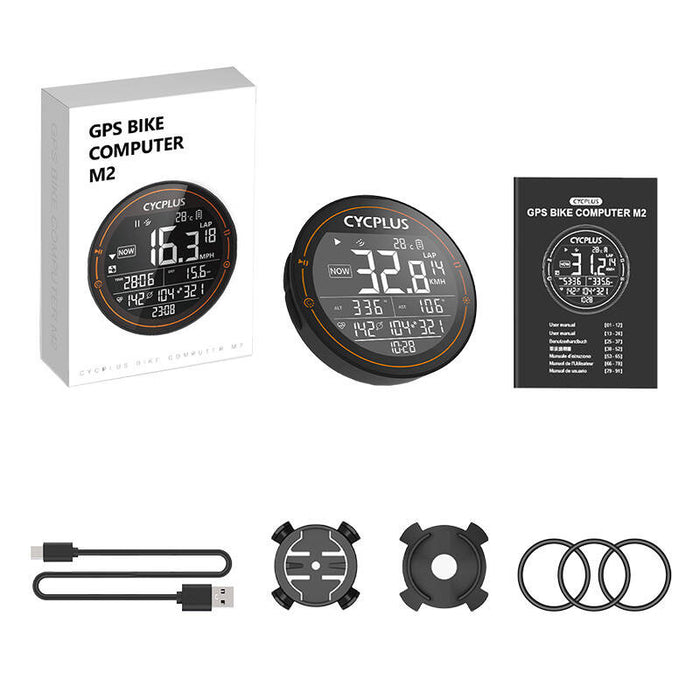 Cycplus M2 bicycle computer - compatibile with Strava, Trainingpeaks etc.