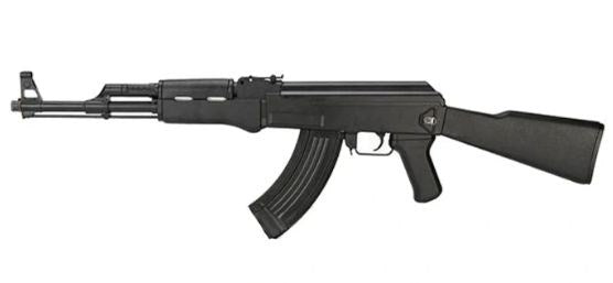 Cyma AK47 Tactical Black AEG Rifle, 6mm (Comes with battery and charger)