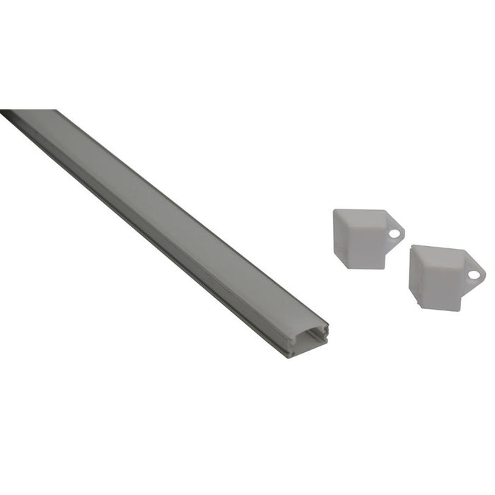 ALUMINUM PROFILE FOR LED STRIP P-SHAPED, MAT 3M D-IL