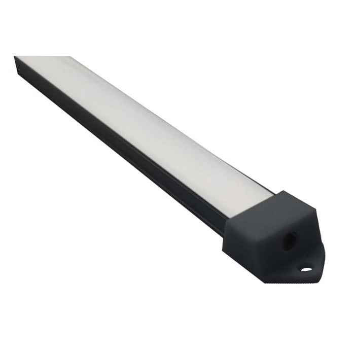 ALUMINUM PROFILE FOR LED STRIP P-SHAPED 3M BLACK D-IL