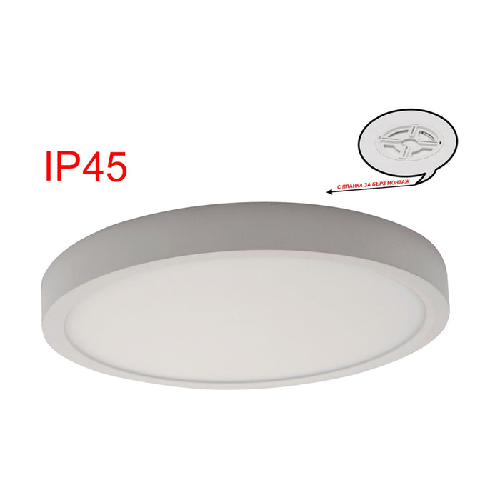 LED PANEL 18W 3000-6500K IP45 WITH KEY WHITE D-IL
